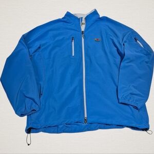 Peter Millar Wind Jacket XL Baltusrol Golf Club Blue W Flaw